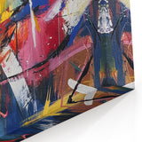 Colorful Abstract Splatter Art - Modern Multicolor Wall Canvas