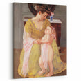 Mother and Child with Rose Scarf - Impressionist Art by Mary Cassatt