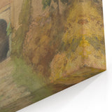 Old Yard - Impressionist Landscape Art by Lajos Csordák