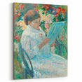 On a Balcony - Impressionist Portrait by Mary Cassatt