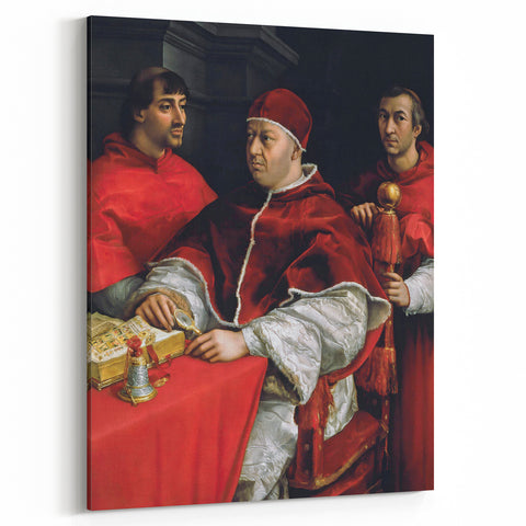 Renaissance Art Prints - Raphael’s Portrait of Pope Leo X and Cardinals