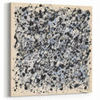 Minimalistic Abstract Splatter Art - Black and White Modern Canvas