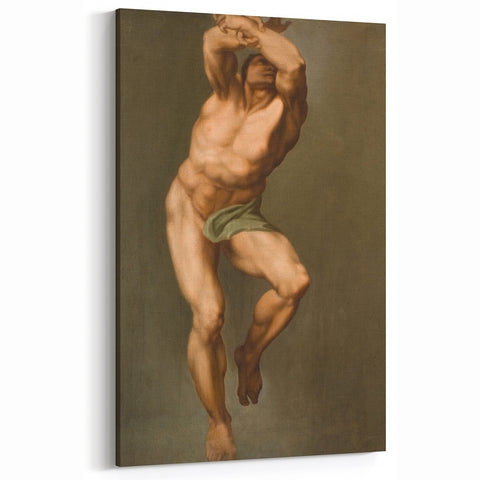 Renaissance Art Prints - Figure Study After Michelangelo’s Last Judgment