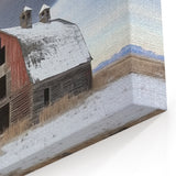 Barn Landscape Photography - Rustic Red Barn Wall Art for Country Decor