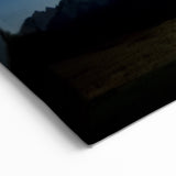 Rustic Cabin at Night - Barn Landscape Photography for Country Decor