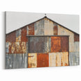Rustic Metal Barn Exterior - Barn Wall Art for Industrial Farmhouse Decor