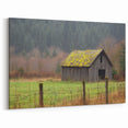 Rustic Moss-Covered Barn - Barn Wall Art for Farmhouse and Country Decor