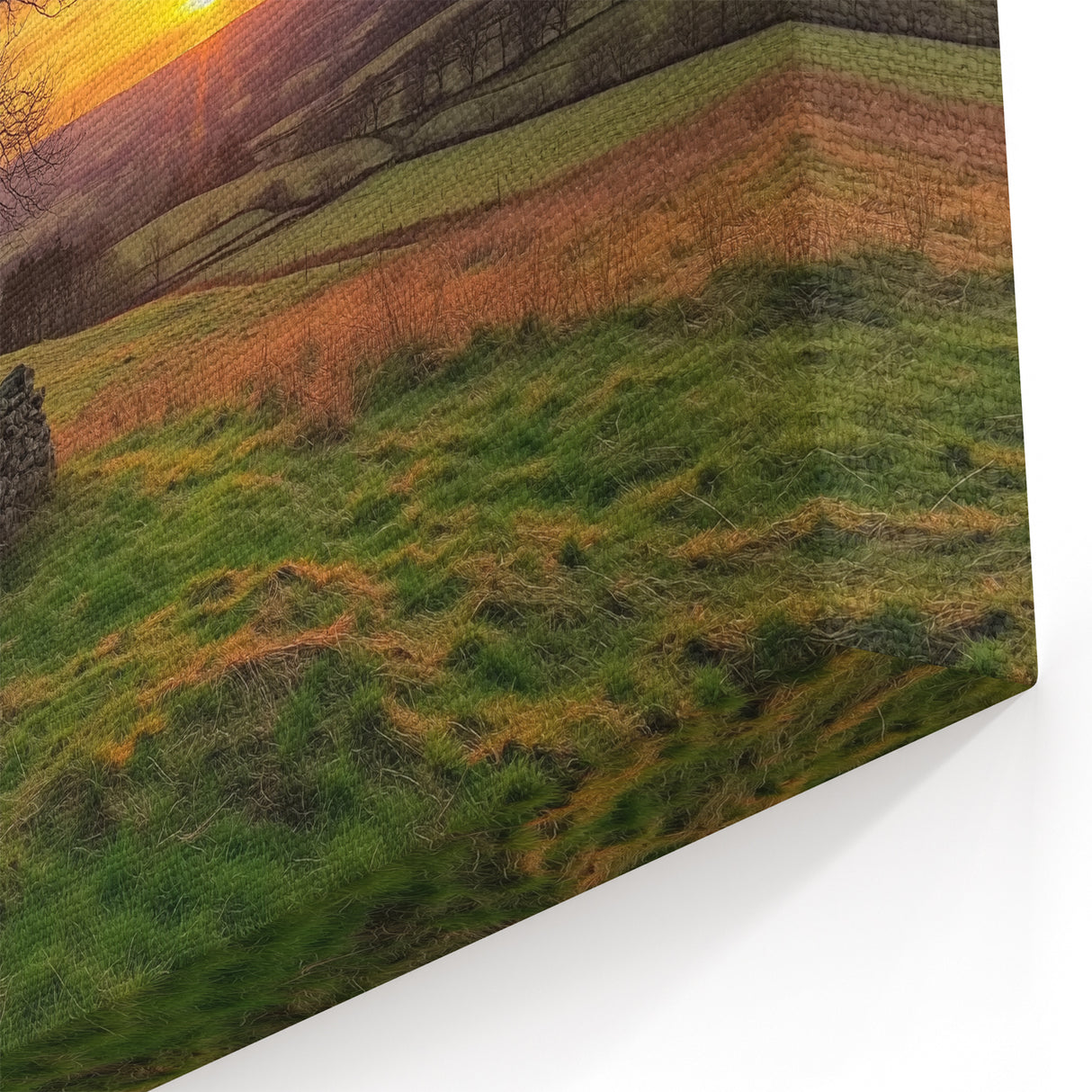 Rustic Barn at Sunset - Barn Wall Art for Farmhouse and Country Decor