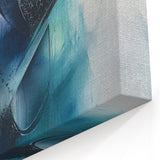 Ocean Breeze Abstract Splatter Art - Modern Wall Decor Canvas