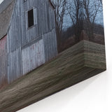 Weathered Gray Barn with Red Cupola - Rustic Wall Art for Farmhouse Decor