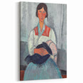 Modern Wall Art - Abstract Portrait of Gypsy Woman with Baby