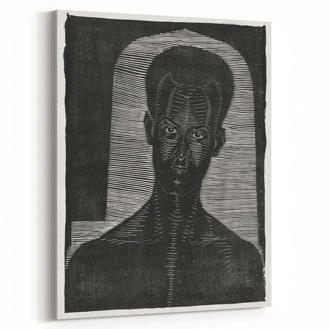 Modern Wall Art - Bold Monochrome Portrait for Minimalist Spaces