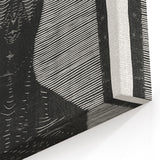 Modern Wall Art - Bold Monochrome Portrait for Minimalist Spaces