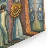 Modern Wall Art - Surreal Abstract Scene with Bold Visual Layers