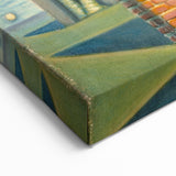 Modern Wall Art - Surreal Abstract Scene with Bold Visual Layers
