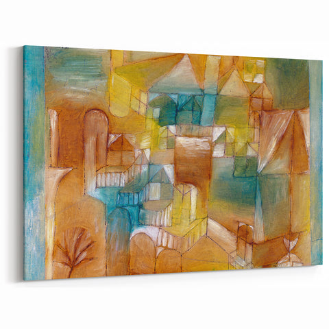 Modern Wall Art - Abstract Architectural Facade in Earthy Tones