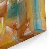 Modern Wall Art - Abstract Architectural Facade in Earthy Tones