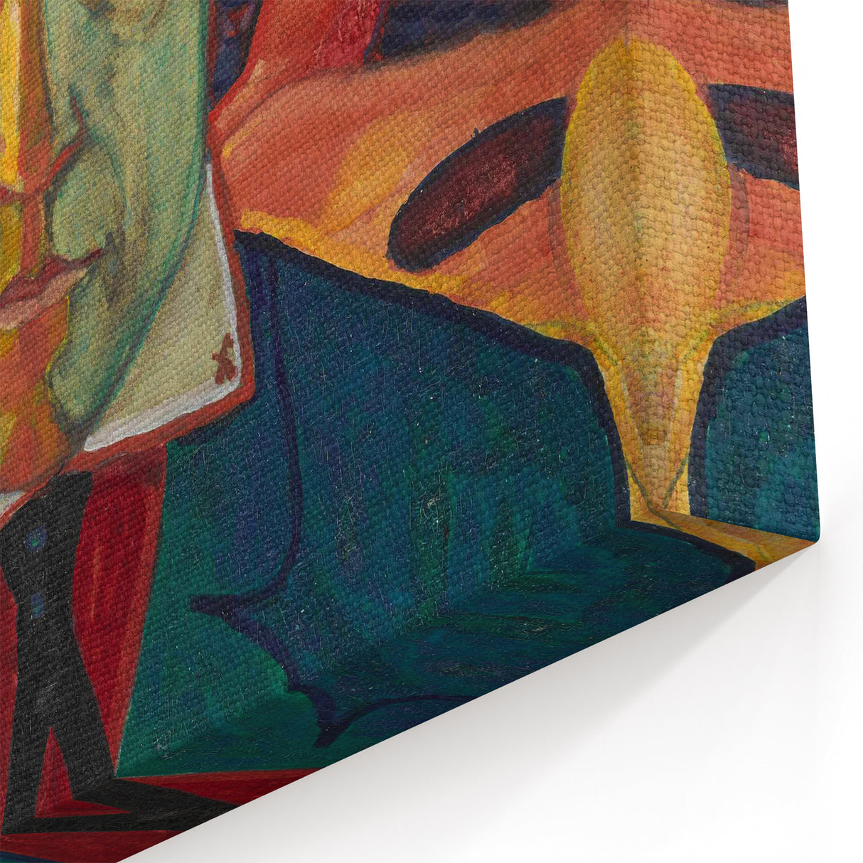 Modern Wall Art - Abstract Self-Portrait in Bold Colors