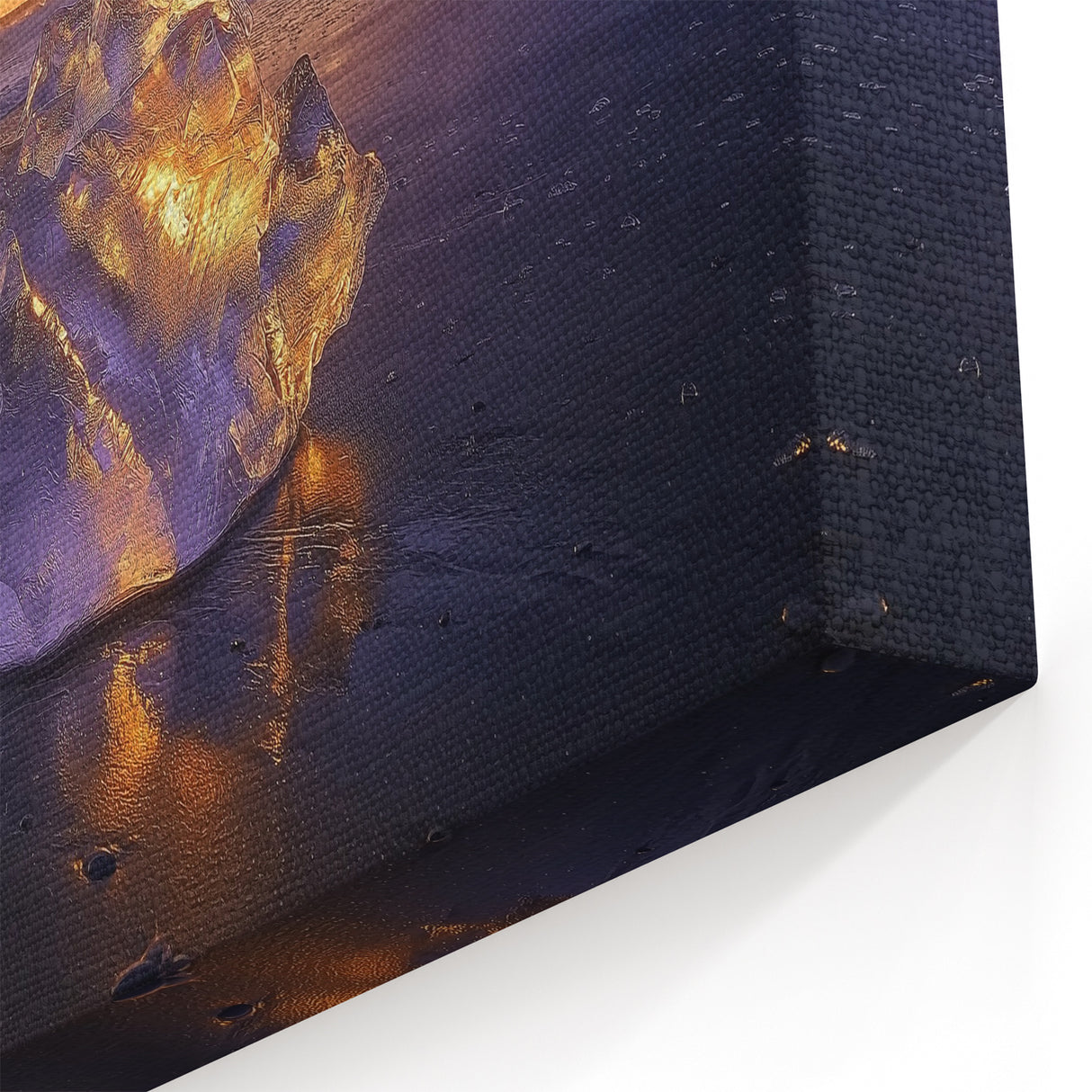 Ocean Beach Canvas Art - Radiant Sunset Glow Seaside Wall Decor