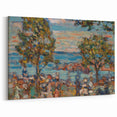 Modern Wall Art - Serene Beach Scene with Trees