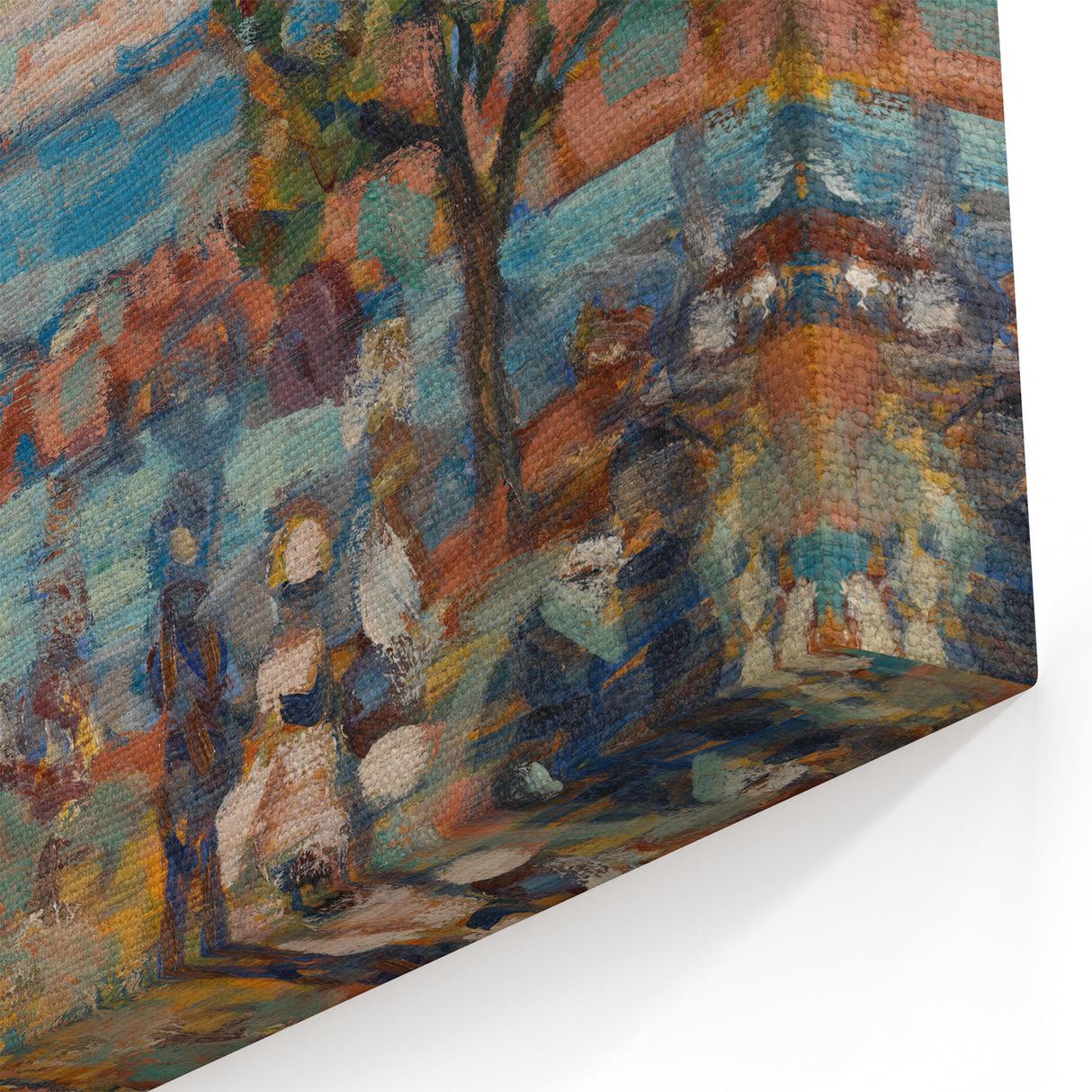 Modern Wall Art - Serene Beach Scene with Trees