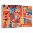 Modern Wall Art - Abstract Temple Gardens Design