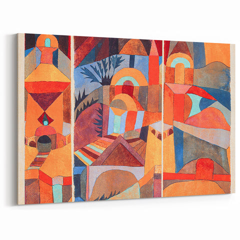 Modern Wall Art - Abstract Temple Gardens Design