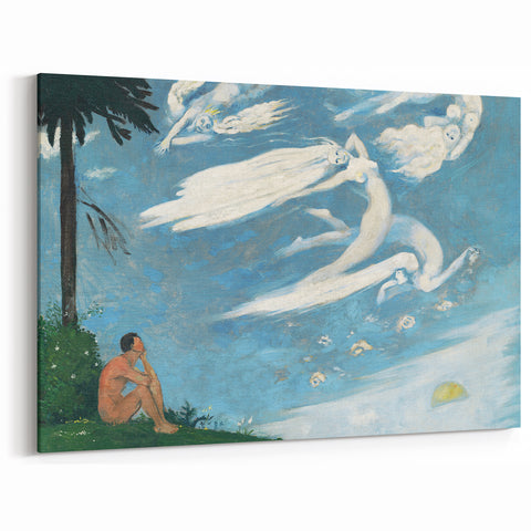 Modern Wall Art - Dreamlike Composition with Ethereal Figures