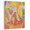 Modern Wall Art - Abstract Contemporary Faun and Nymph Painting Print
