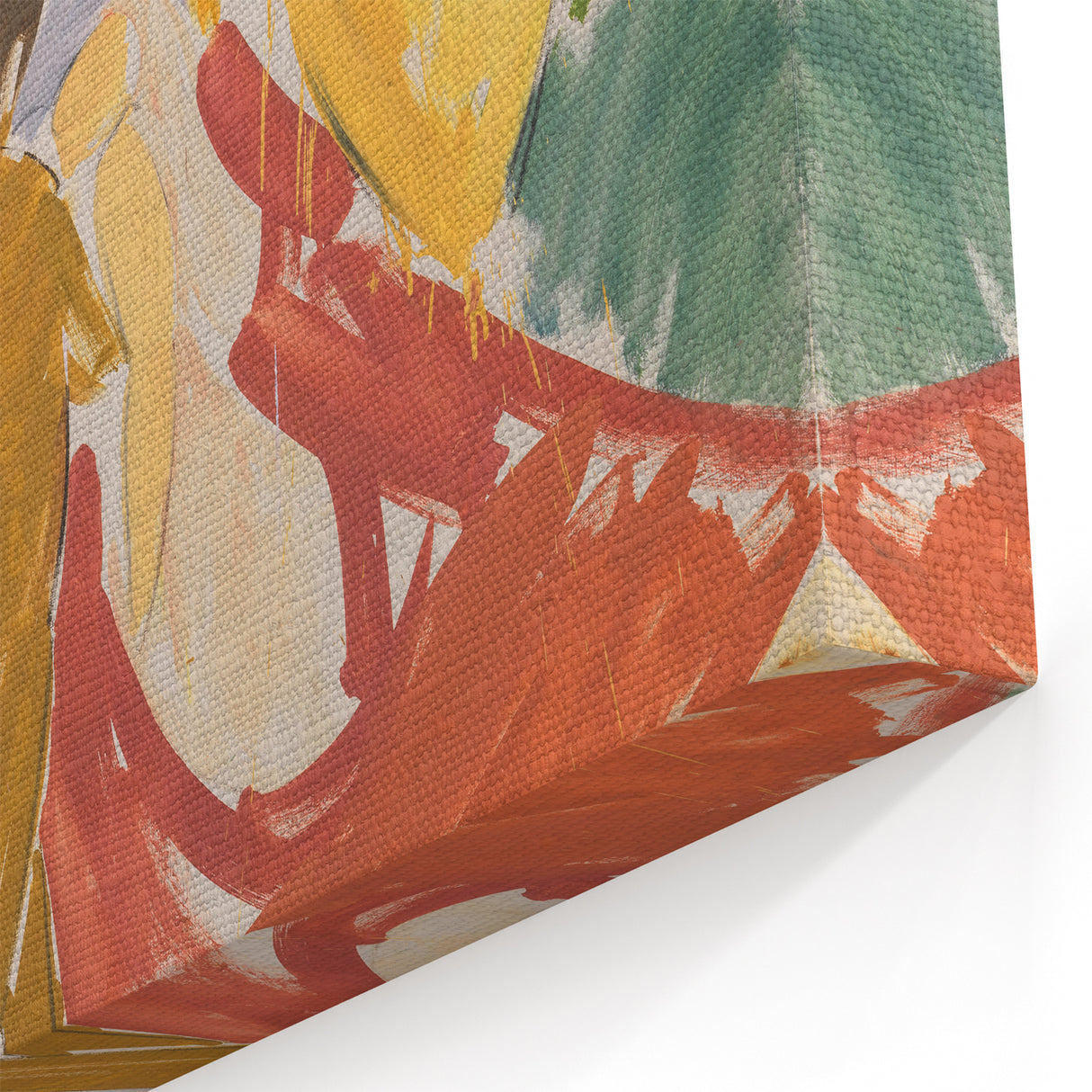 Modern Wall Art - Abstract Contemporary Faun and Nymph Painting Print