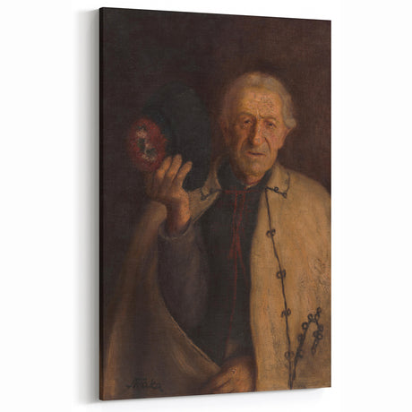 Modern Wall Art - Timeless Portrait in Earthy Tones for Minimalist Decor