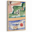 Modern Wall Art - Playful Abstract Cat Design in Vibrant Colors