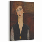 Modern Wall Art - Elegant Portrait of a Woman in Rich Earthy Tones