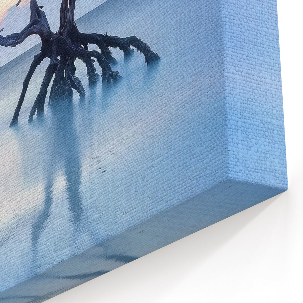 Serene Coastal Tree Wall Art - Minimalist Oceanfront Beach Decor