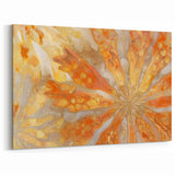 Abstract Nature Closeups Wall Art - Orange and Gold Canvas Print