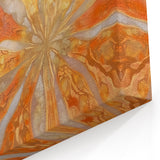 Abstract Nature Closeups Wall Art - Orange and Gold Canvas Print