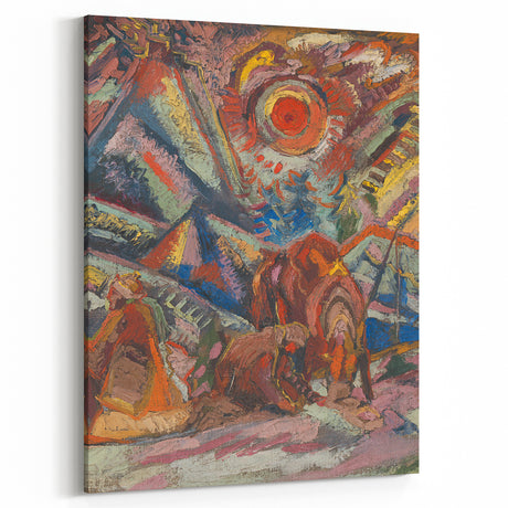 Vibrant Expressionist Scene – Modern Abstract Canvas Wall Art