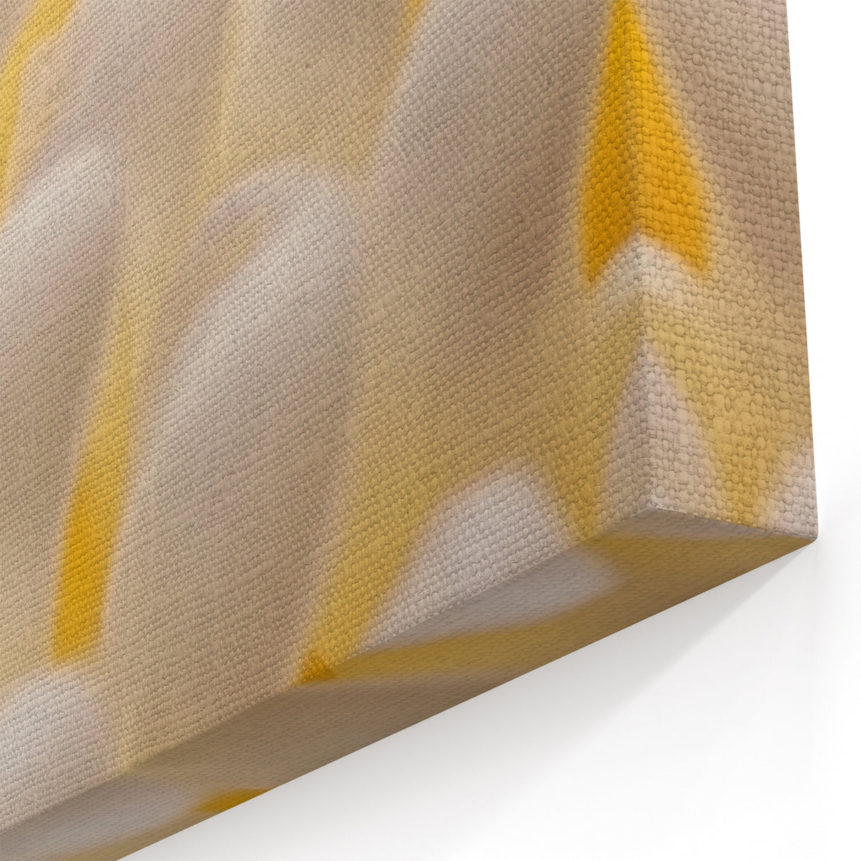 Floral Wall Art - Nature Close-Up of Cream and Soft Yellow Petals