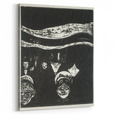 Expressionist Anxiety Print – Bold Black and White Abstract Wall Art