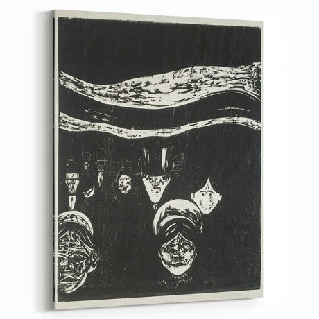 Expressionist Anxiety Print – Bold Black and White Abstract Wall Art