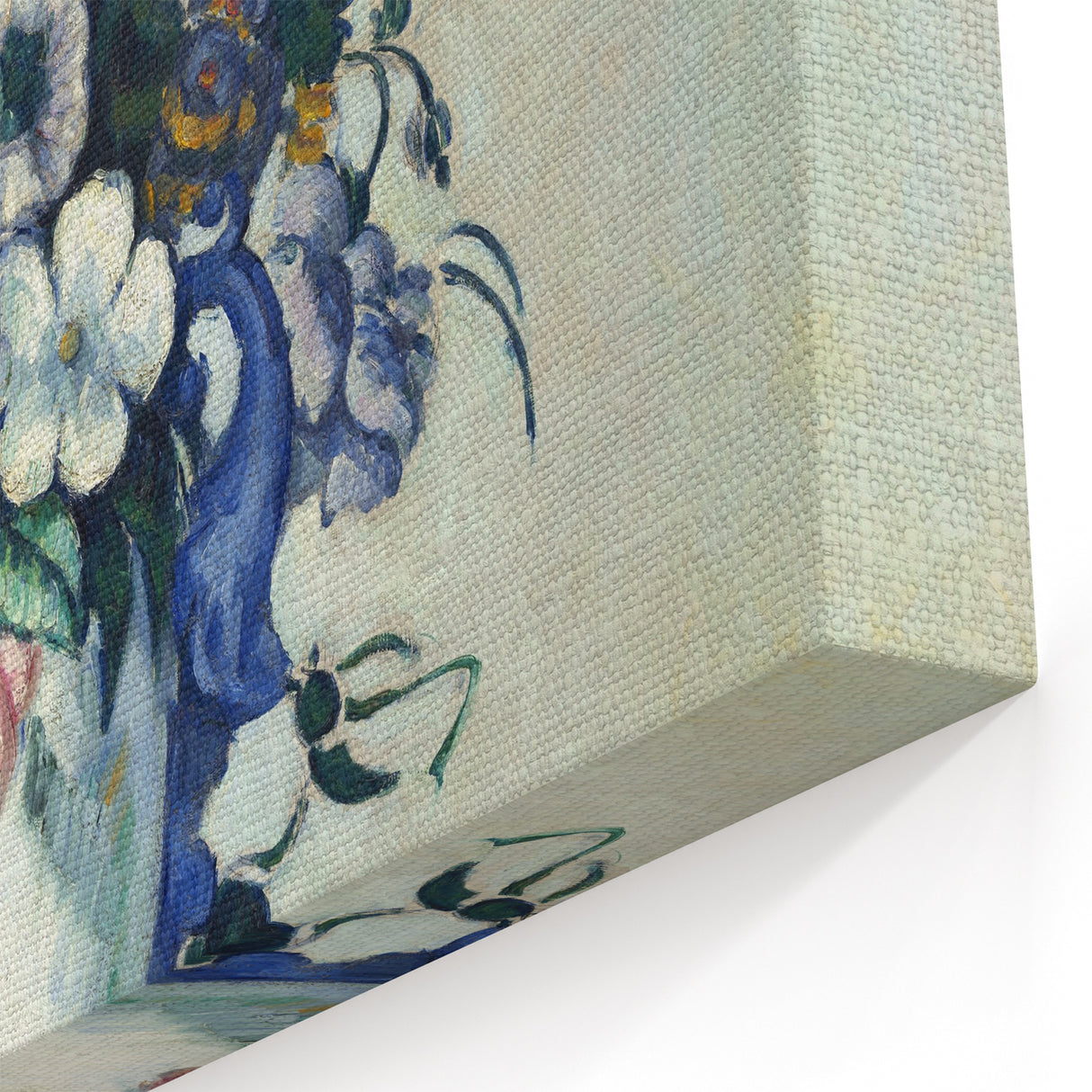 Impressionism Wall Art: Rococo Vase with Flowers by Paul Cézanne Prints