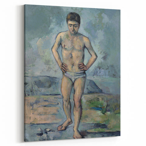 Impressionism Wall Art: The Bather by Paul Cézanne Prints