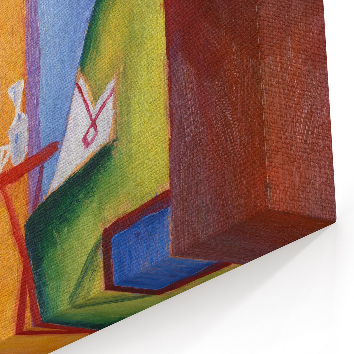 Expressionist Café Scene – Vibrant Abstract Turkish Café Wall Art