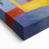 Expressionist Café Scene – Vibrant Abstract Turkish Café Wall Art