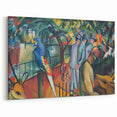 Expressionist Zoo Scene – Vibrant Abstract Zoological Garden Wall Art