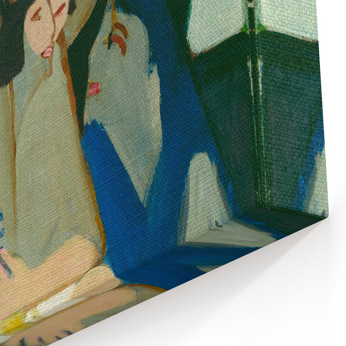 Expressionist Cafe Scene – Vibrant Abstract Cafe Wall Art by Kirchner