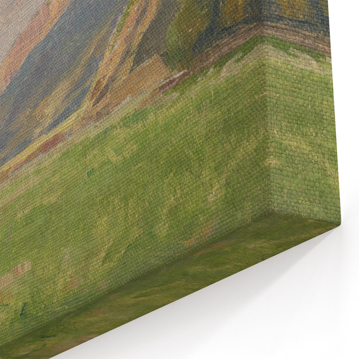 Mountain Meadow Impressionist Art - Lajos Csordák Landscape Print