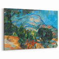 Mount Sainte-Victoire Landscape - Cézanne Impressionist Canvas Print