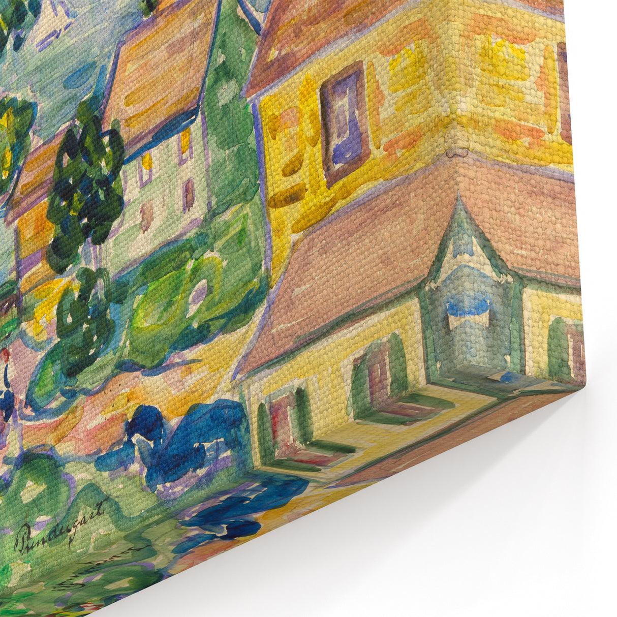 New England Coastal Village - Maurice Prendergast Impressionist Print