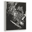Bold Expressionist Portrait - Abstract Black and White Canvas Print